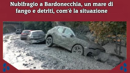 Скачать видео: Nubifragio a Bardonecchia, un mare di fango e detriti, com'è la situazione