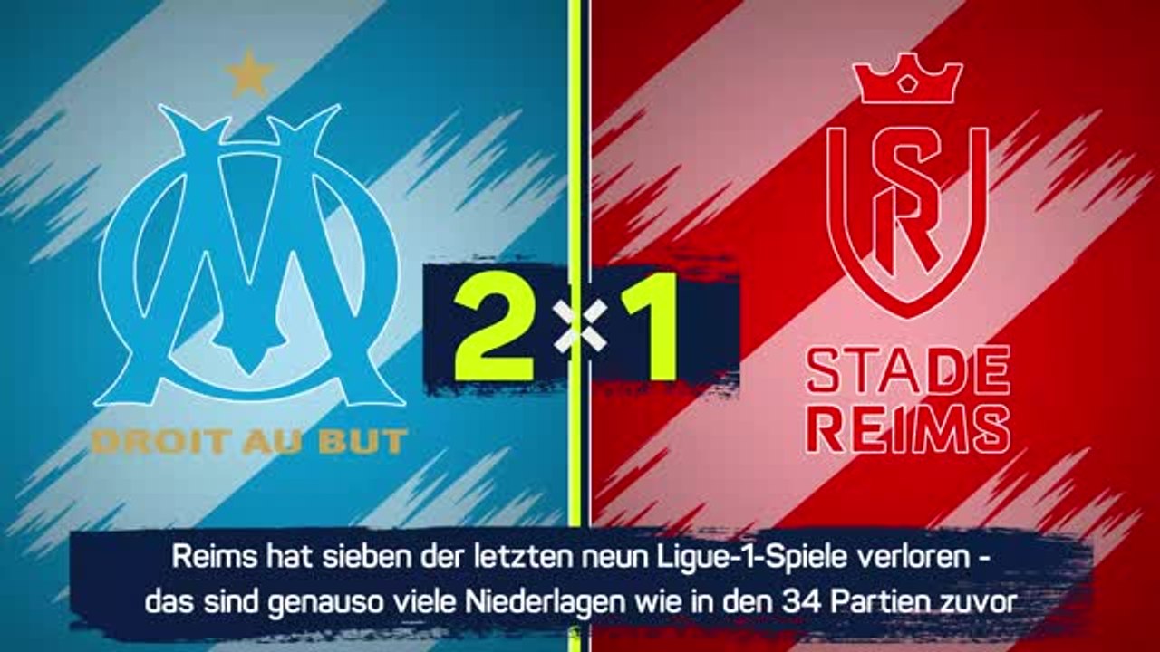 Highlights: Marseille dreht das Spiel gegen Reims