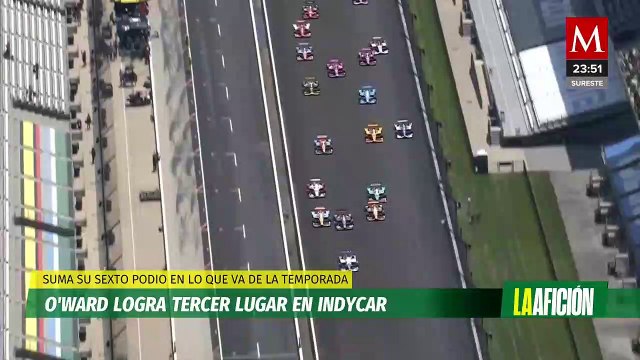 Patricio O'Ward triunfa con un emocionante tercer puesto en el GP de Indianápolis de IndyCar