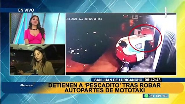 SJL: capturan a ‘Pescadito’ tras intentar robar autopartes de mototaxi