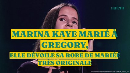 Marina Kaye mariée à Grégory, elle dévoile sa robe de mariée très originale (PHOTOS)