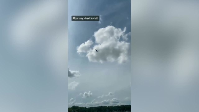 Plane crash ejects passengers moments before crashing during Michigan air show