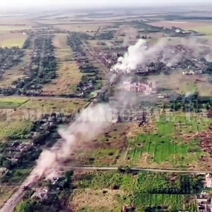 Tank battles in the center of Urozhaine.