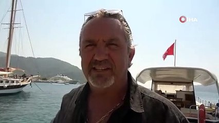 Milyarder iş insanının yüzen sarayı Marmaris'e demirledi