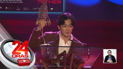Mikoy Morales, waging Best Actor sa "Cinemalaya 2023" para sa kanyang pagganap sa pelikulang "Tether" | 24 Oras