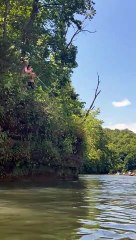 Blind Man Bravely Takes His First Ledge Jump