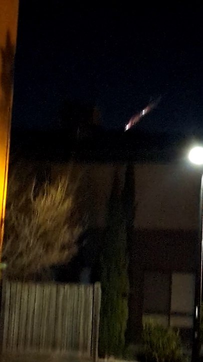 Space Debris Enters Atmosphere Over Melbourne