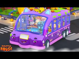 Halloween Wheels On The Bus - Spooky Rhyme For Babies