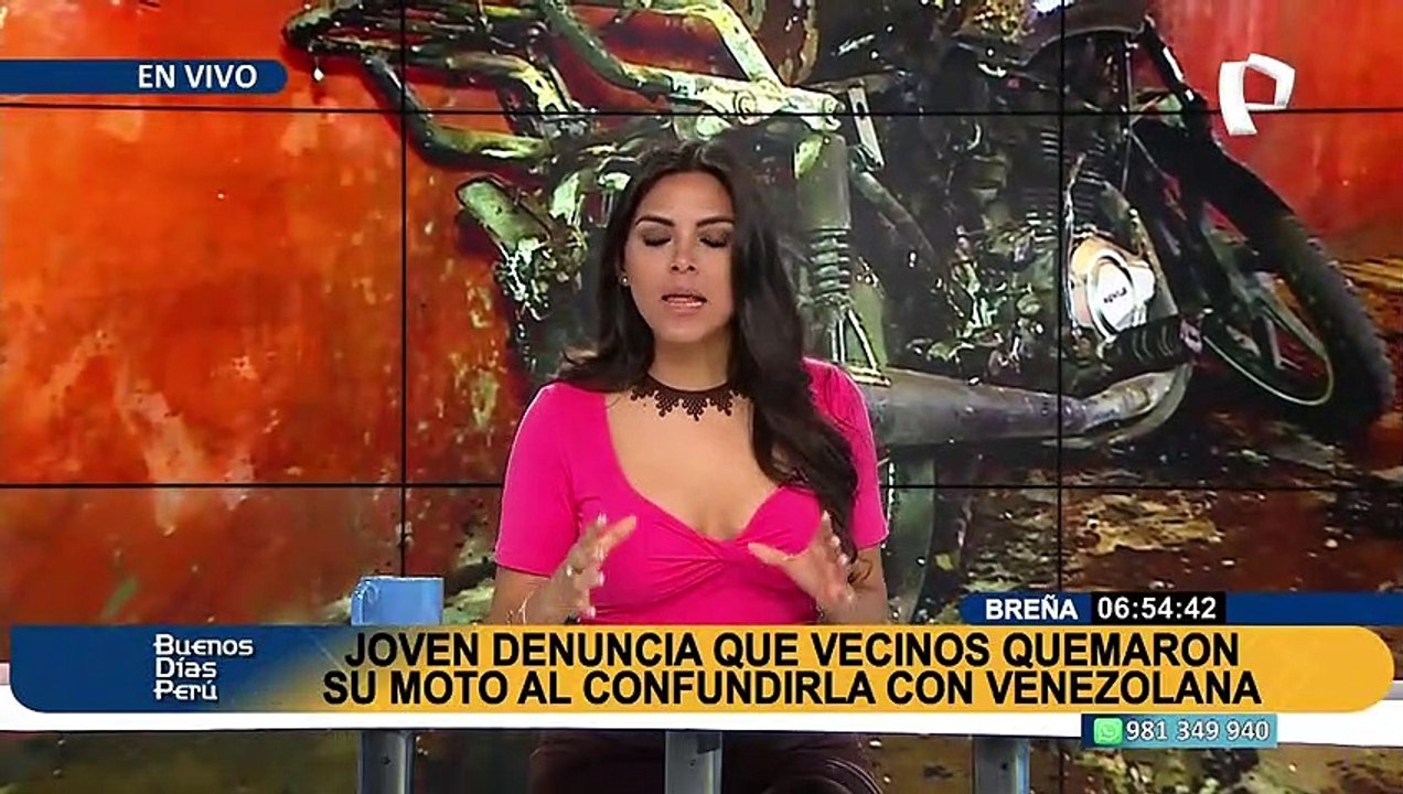 Breña: mujer denuncia que vecinos quemaron su moto al confundirla con extranjera