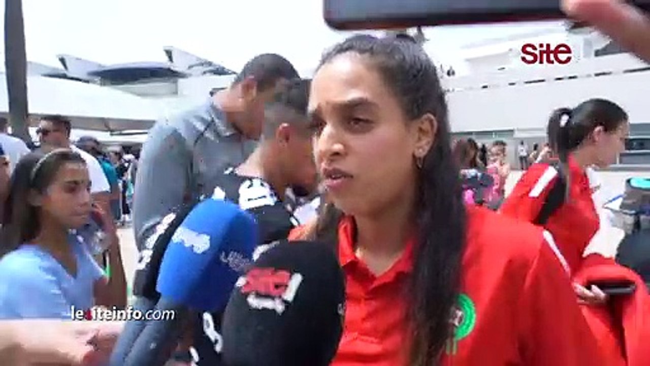 لاعبة المنتخب المغربي_ _أول مشاركة في المونديال ودزنا للدور الأول حنا فرحانين وغانزيدو نعليو الراية_