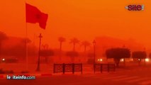 عاصفة قوية تضرب مدينة مراكش وتثير الذعر بين المواطنين