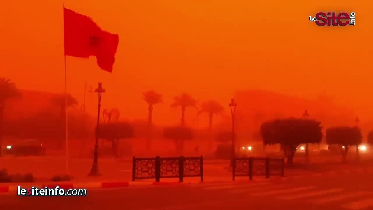 عاصفة قوية تضرب مدينة مراكش وتثير الذعر بين المواطنين