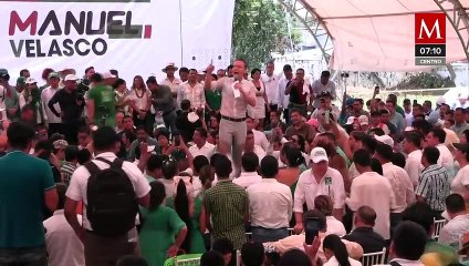Manuel Velasco sostiene que un chiapaneco debe continuar la transformación