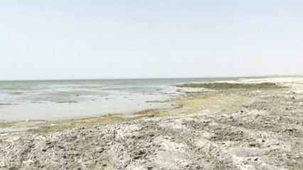 بحيرة الحبانية الساحرة في العراق تجف وتتحول لبركة تراب