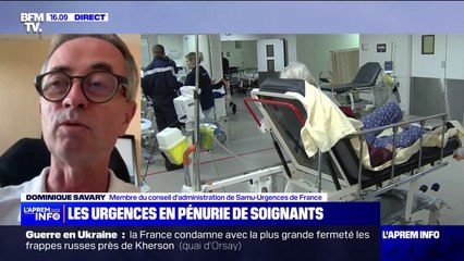 Hôpitaux en tension: "On ne peut pas laisser le système de santé, et les urgences en particulier, dans cet état pour nos patients", pour Dominique Savary (Samu-Urgences France)