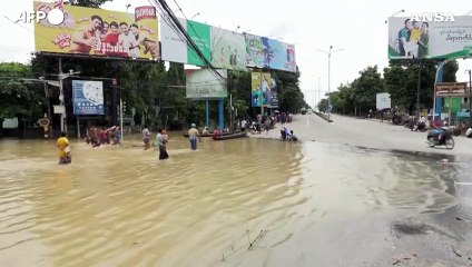 Inondazioni in Myanmar, a Bago centinaia di abitanti si rifugiano nelle pagode