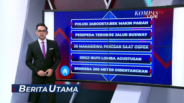 Nekat! Ini Rekaman Aksi Berbahaya Bocah Terobos Jalur Transjakarta