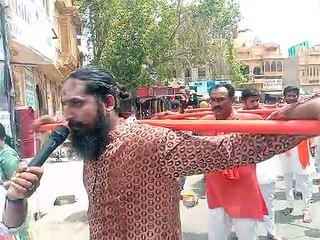 बजरंग दल ने निकाली अखंड, भारत संकल्प कांवड़ यात्रा