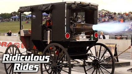 World’s First Jet-Powered Amish Buggy | RIDICULOUS RIDES