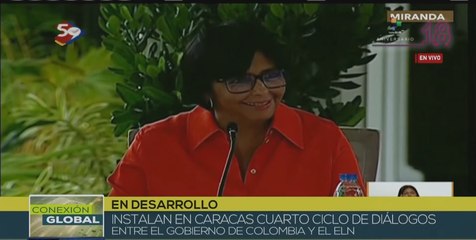 Descargar video: Delcy Rodríguez: Venezuela apoya la política de paz total del gobierno de Colombia