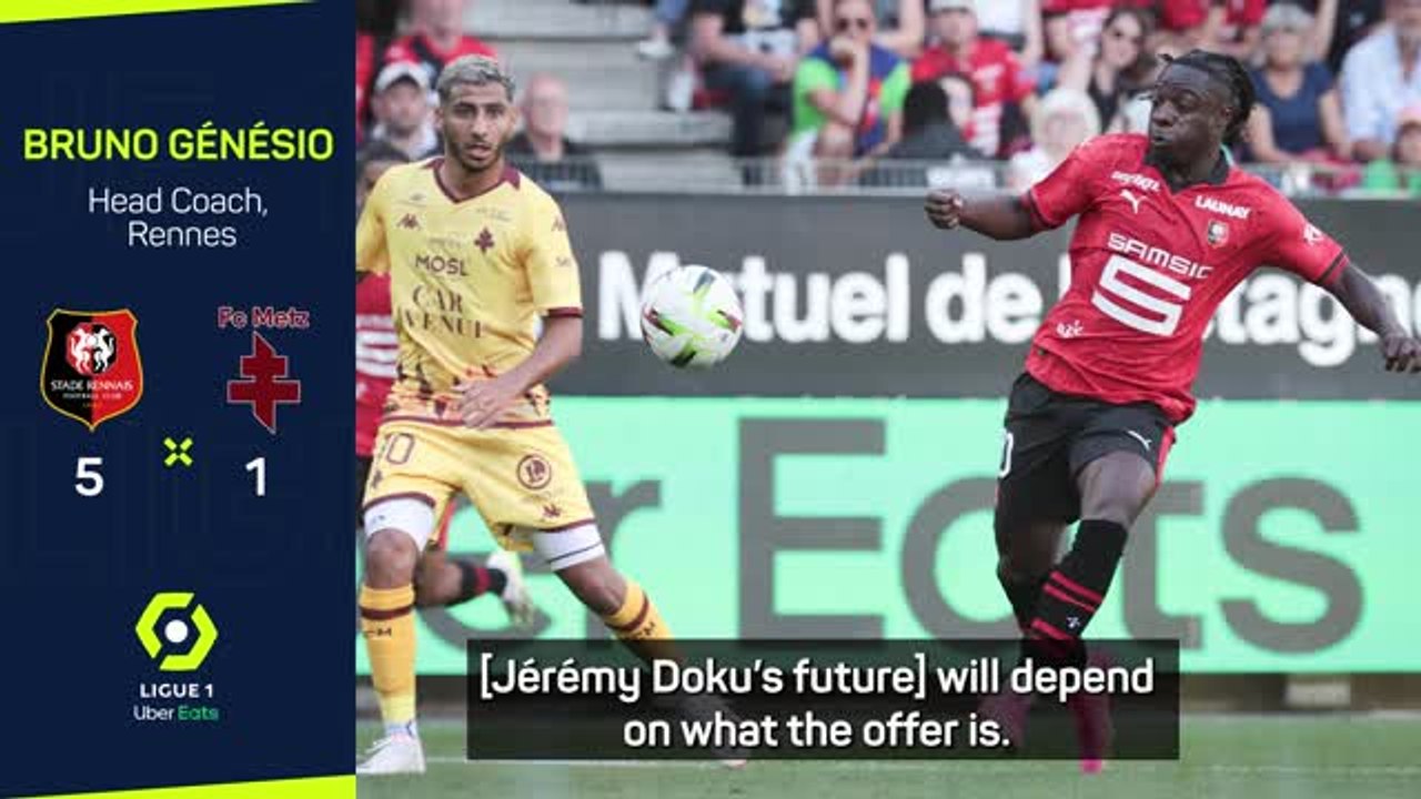 Rennes coach addresses Doku future amid Manches...