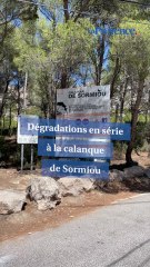 La calanque de Sormiou fait face à une série de dégradations