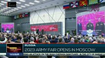 Russian Minister of Defense attends Army 2023 military-technical exhibition