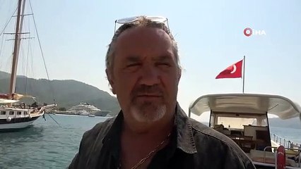 Le super yacht «Blue» du propriétaire de Manchester City, El Nahyan, ancre à Marmaris