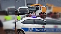 Un camion et un minibus sont entrés en collision frontale à İnegöl： 1 blessé