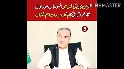 Dangerous situation in Imran Khan's jail Shah Mehmood Qureshi's sudden late night important revelation