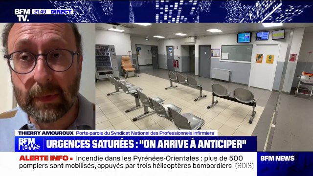 Urgences saturées: Les soignants sont sous-payés et en sous-effectifs, donc ils n'ont plus envie de rester , affirme Thierry Amouroux (syndicat des infirmiers)