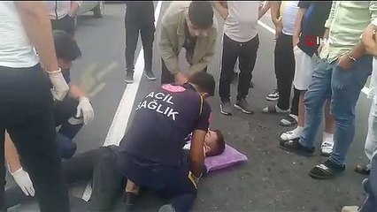 Une voiture et une moto sont entrées en collision à Tekirdag： 1 blessé