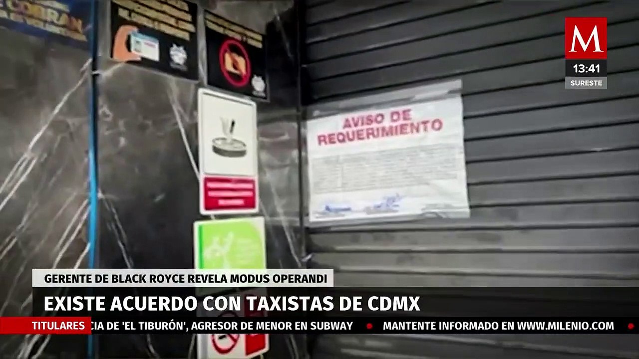 Revelan acuerdos de taxistas de la CdMx con el bar Black Royce