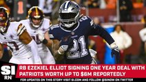 Patriots Sign Three-Time Pro Bowl RB Ezekiel Elliott