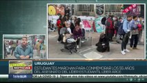Estudiantes uruguayos rinden homenaje a Arce el día de los Mártires Estudiantiles