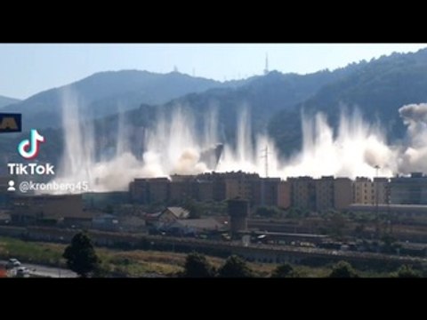 Demolizione Ponte Morandi Genova