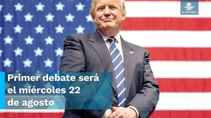 Donald Trump confirma que no participará en debates republicanos