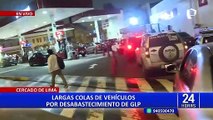 Cercado de Lima: conductores forman largas colas en grifos para abastecerse de GLP