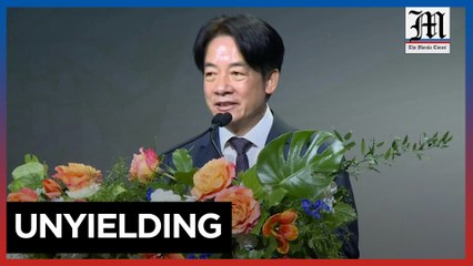 Taiwan will 'never back down' from authoritarianism says Vice President