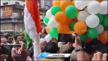 Asaduddin Owaisi Hoists National Flag At Old City | Independence Day Celebrations | V6 News