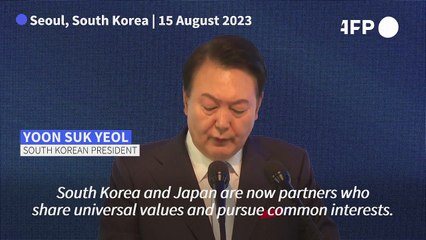 South Korean president calls Japan 'partner' on Liberation Day