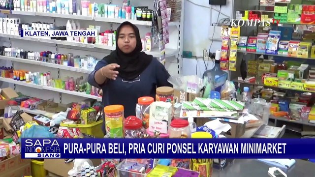Pelaku Pencurian Ponsel Milik Pegawai Minimarket Terekam CCTV, Modus Pura-pura jadi Pembeli