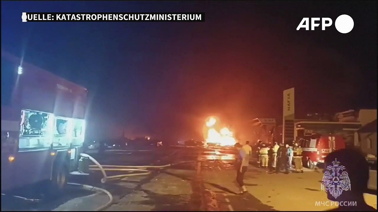 Viele tote bei explosion an tankstelle in russland