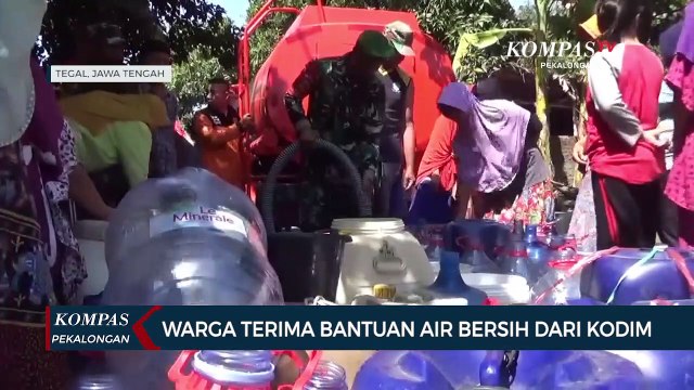 Kodim 0712 Tegal Bantu Air Bersih untuk Warga Dusun Bojongkelor