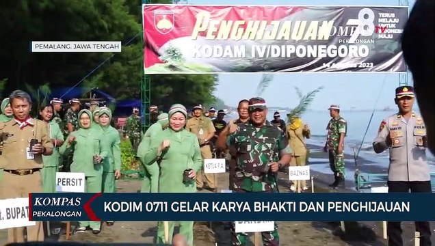 Kodim 0711 Pemalang Gelar Karya Bhakti dan Penghijauan