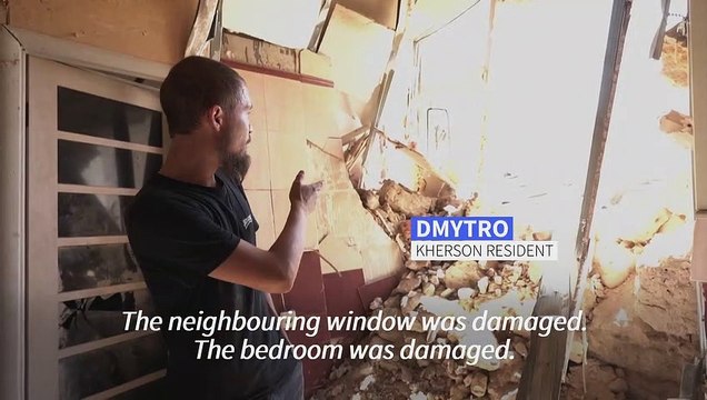 Ukraine: Kherson residents repair homes after Russian shelling