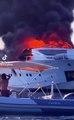Yatch di lusso prende fuoco a Formentera