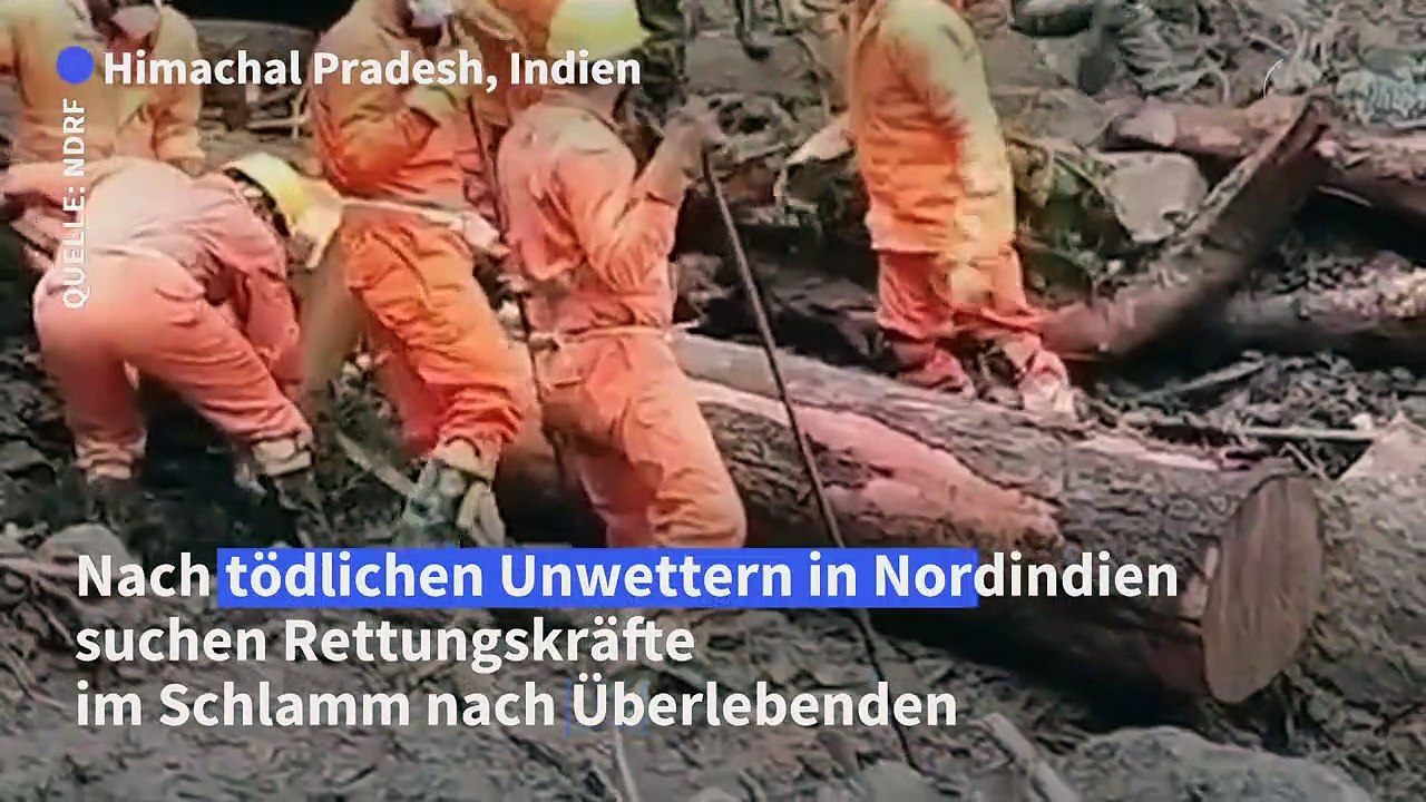 65 Tote nach Unwettern in Indien - Suche nach Überlebenden