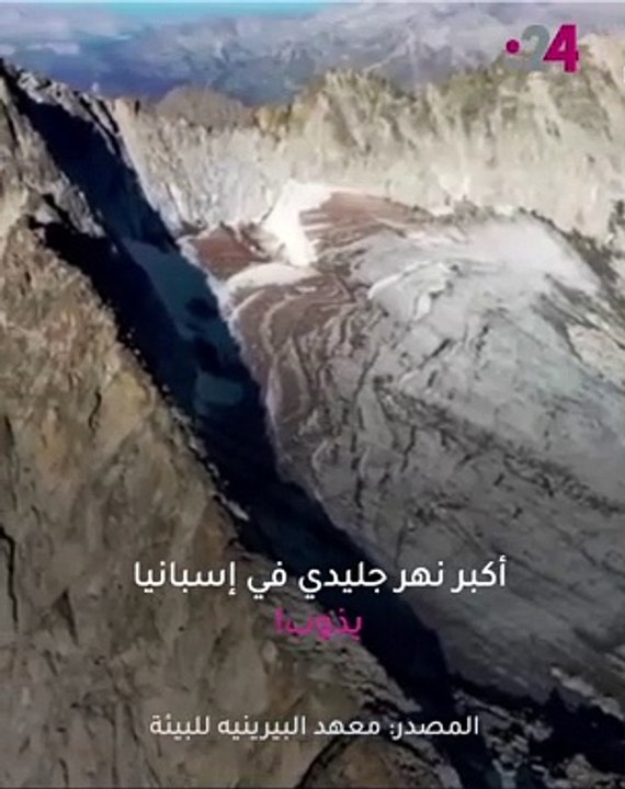 أكبر نهر جليدي في إسبانيا يذوب