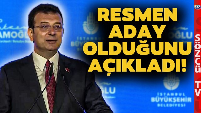 Ekrem İmamoğlu İBB Başkanlığına Tekrar Aday Olduğunu Bu Sözlerle Açıkladı